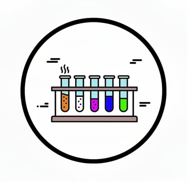 drawing of a rack with testing tubes
