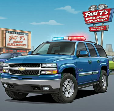 Fast T's emergency wheel bearing replacement Service truck
