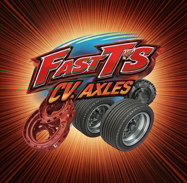 Fast T's CV Axles with wheels, brakes, and an alternator