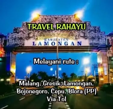 layanan rute Travel Rahayu Malang dari Malang ke Lamongan dan sekitarnya