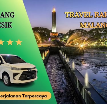 Layanan Travel Malang ke Gresik pakai mobil Avanza Putih dari Travel Rahayu Malang