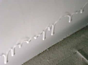 sơn tĩnh điện bị chảy