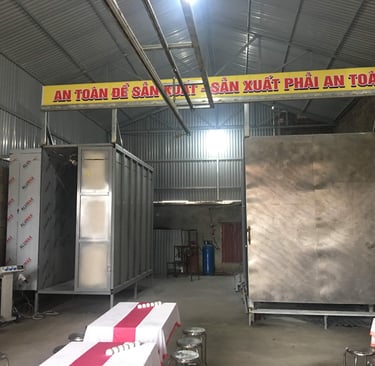 lò sơn tĩnh điện dân dụng