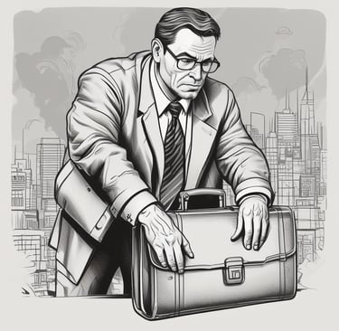 une photo d'un fraudeur en entreprise.