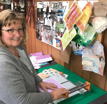 I create one of a kind journals