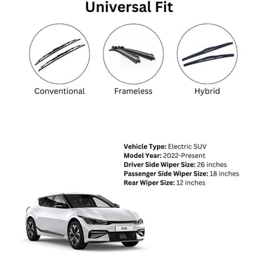 Graphite-coated Prootto wiper for curved electric car windshields