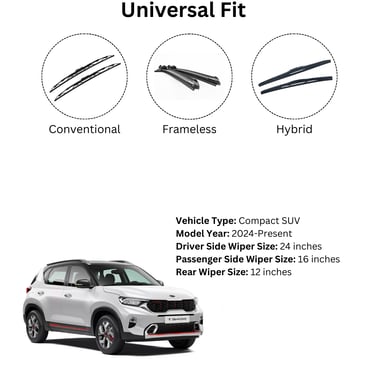 Graphite-coated Prootto wiper blade for Kia Sonet