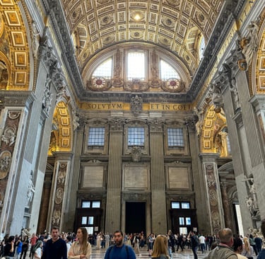Inside St. Peter's Basilica