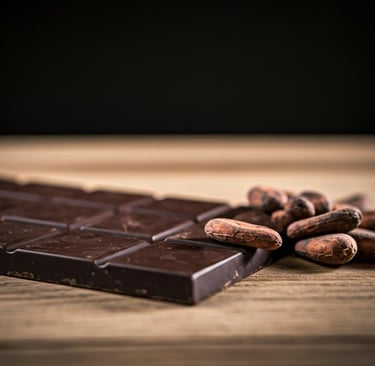 Socola đen nguyên chất được sử dụng làm nguyên liệu của tiệm sô cô la Nha Trang