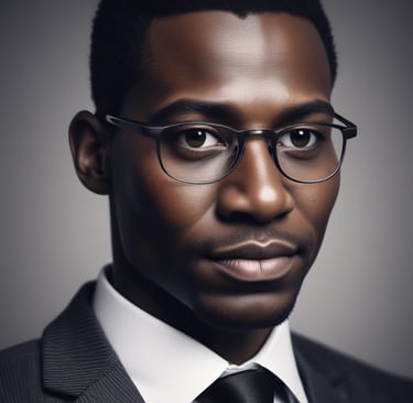 man in black fitted cap