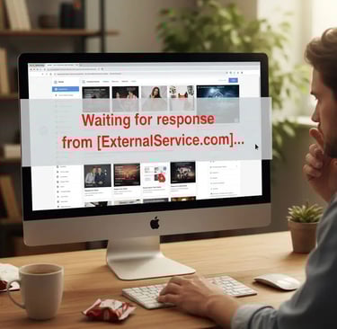 cumputer showing Website Running Extremely Slow