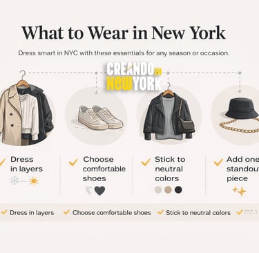 what to wear in new york outfit formula infographic