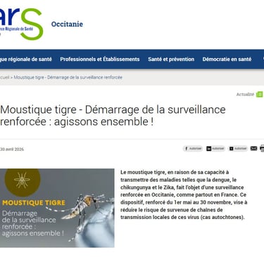 surveillance moustique tigre Côte d’Azur