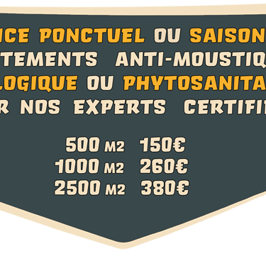 Tarif démoustication totale 06800