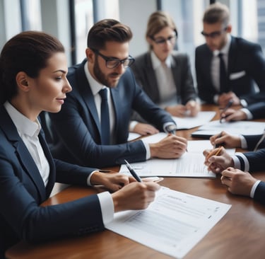 A handshake between a business owner and a government official, symbolizing partnership.