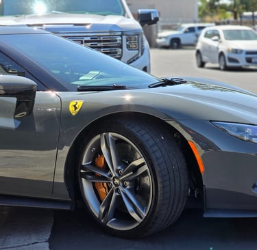 Ferrari 296 GTB Full Gloss PPF, Ceramic Coating & Window Tint installed by Bluemax Tint in Livermore