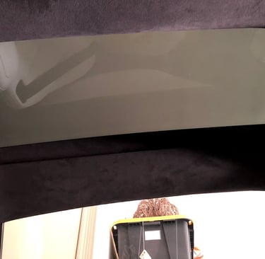 Tinting Tesla Model X Falcon Wing Door in Livermore, CA.