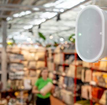 Axis Retail Speaker Installed