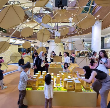 High engagement crowd at S-26 kids activation event