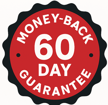 60 Day money back guarantee policy!