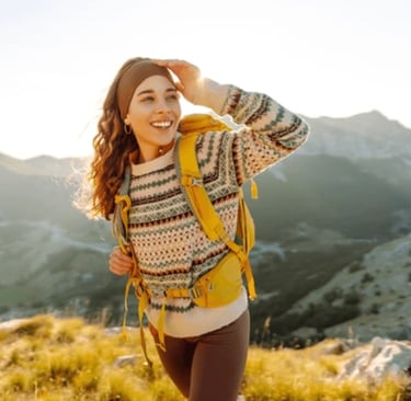 girl hiking