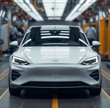 Carro híbrido plug-in (PHEV) represetando o investimentos das montadoras em carros híbrido plug-in. 