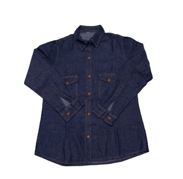 camisa jean dotación dama y caballero, camisa índigo para trabajo