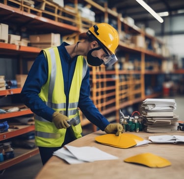 , casco de seguridad dieléctrico, tapa oídos, gafas, guantes tipo ingeniero vaqueta