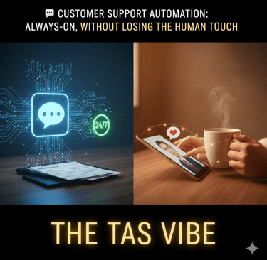 💬 Customer Support Automation: Always-On, Without Losing the Human Touch