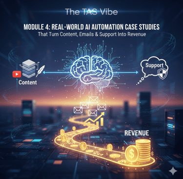 Module 4: Real-World AI Automation Case Studies That Turn Content, Emails & Support into Revenue