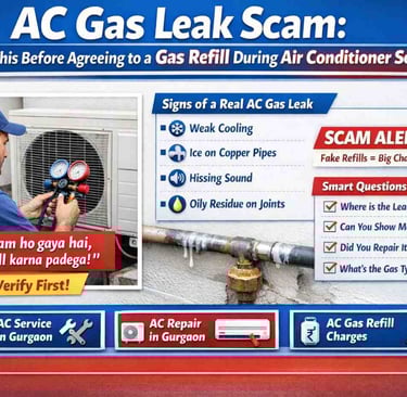 AC Gas Leak Scam: Truth About AC Gas Refill Charges