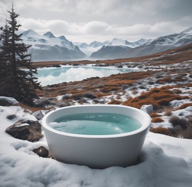 An inviting entrance with a welcoming sign and natural decor.
