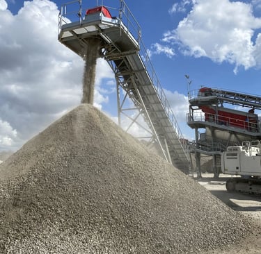 Tambang gravel silika