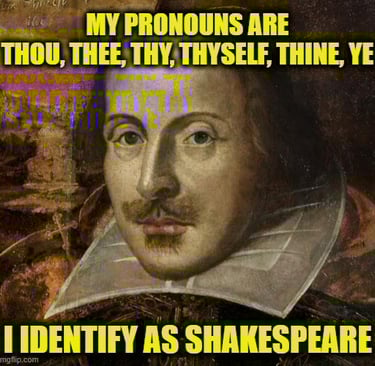 a picture of a shakespeare meme