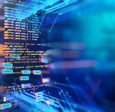 Curso de Criação de Apps: Imagem de um código fonte aleatório