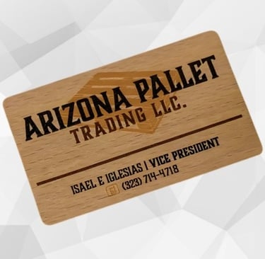 Wooden NFC card etched made in prime acrylics