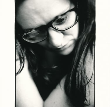 Portrait of woman, an analogue black and white picture. Creator: Slawek Dejneka
