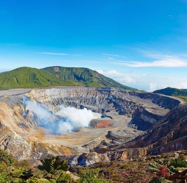 A volcano in the Mountains of Costa Rica