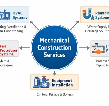 mechanical construction services in uae