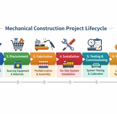 mechanical construction project lifecycle