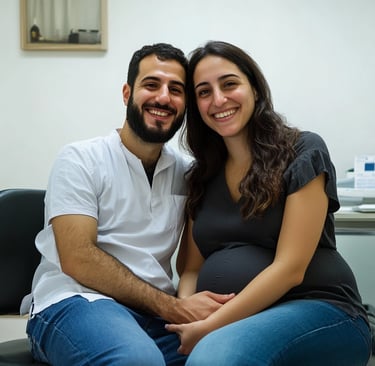 צילום אילוסטרציה - זוג במרפאת פוריות