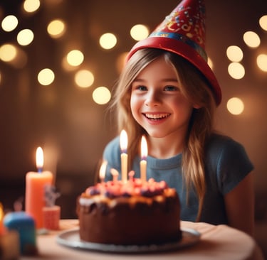 selective focus photography of Party Party Party cards