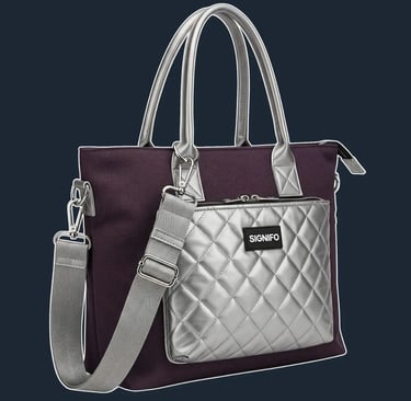 A sleek, minimalist tote with a sharp, rectangular 'shopper' silhouette.