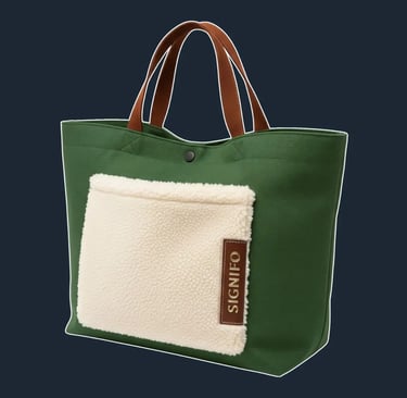 A large, soft, and unstructured 'shopper' tote with a simple, open-top silhouette that feels cozy and inviting.