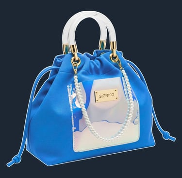 A soft, unstructured tote bag that collapses and folds beautifully, with a drawstring closure.