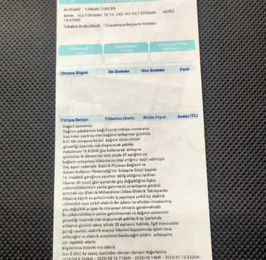 antalya güç artışı faturası ck akdeniz