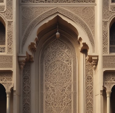 men kneeling and bowing inside building