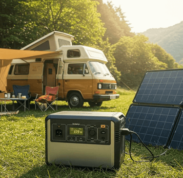 Best portable power station for camping 2025 powering various devices in outdoor settings.