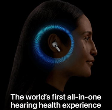 a woman with airpods pro earphones