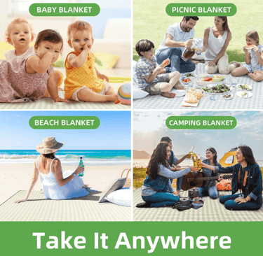 a family picnic blanket